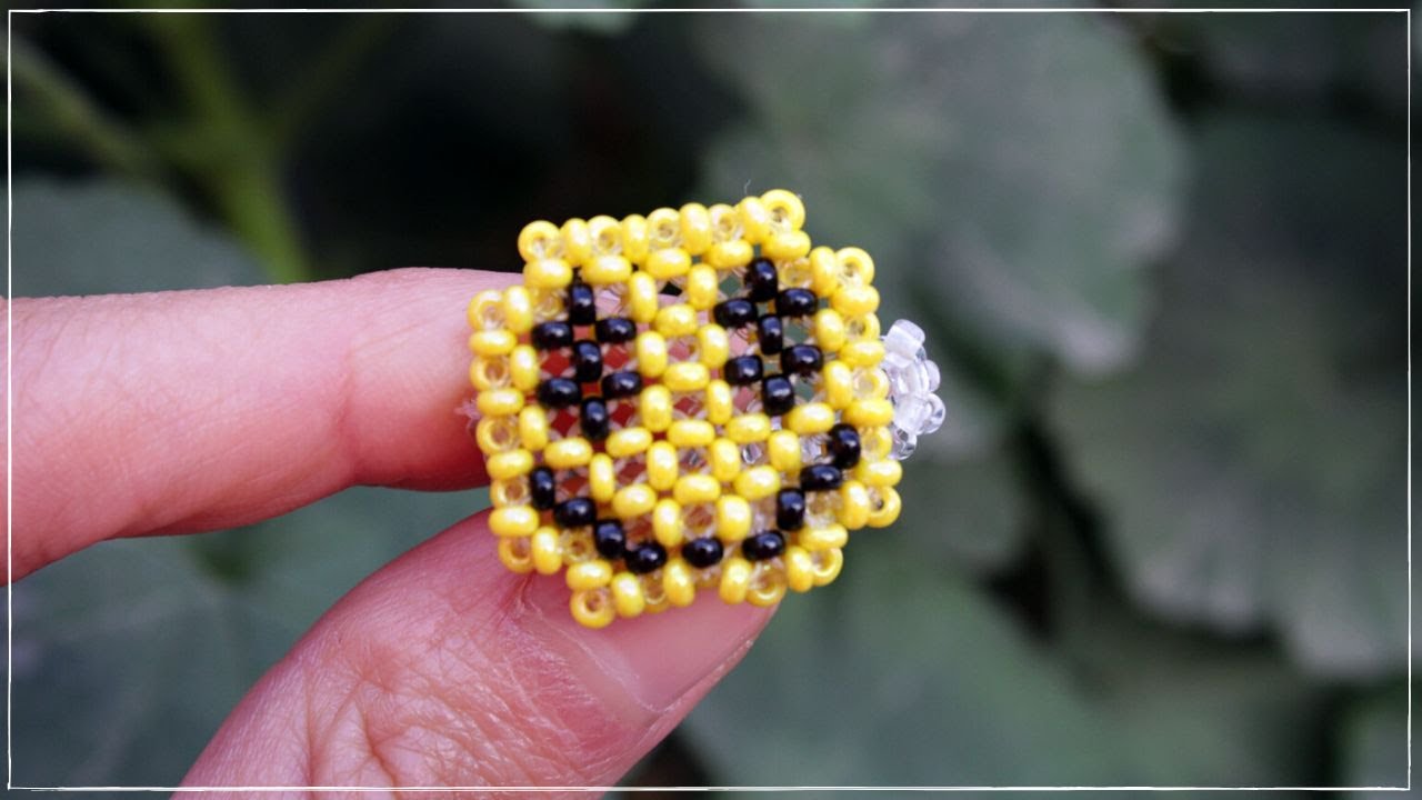 Emoji Carita Feliz con Mostacillas 😊✨ Anillos Aesthetic ✨ Tutorial paso a paso