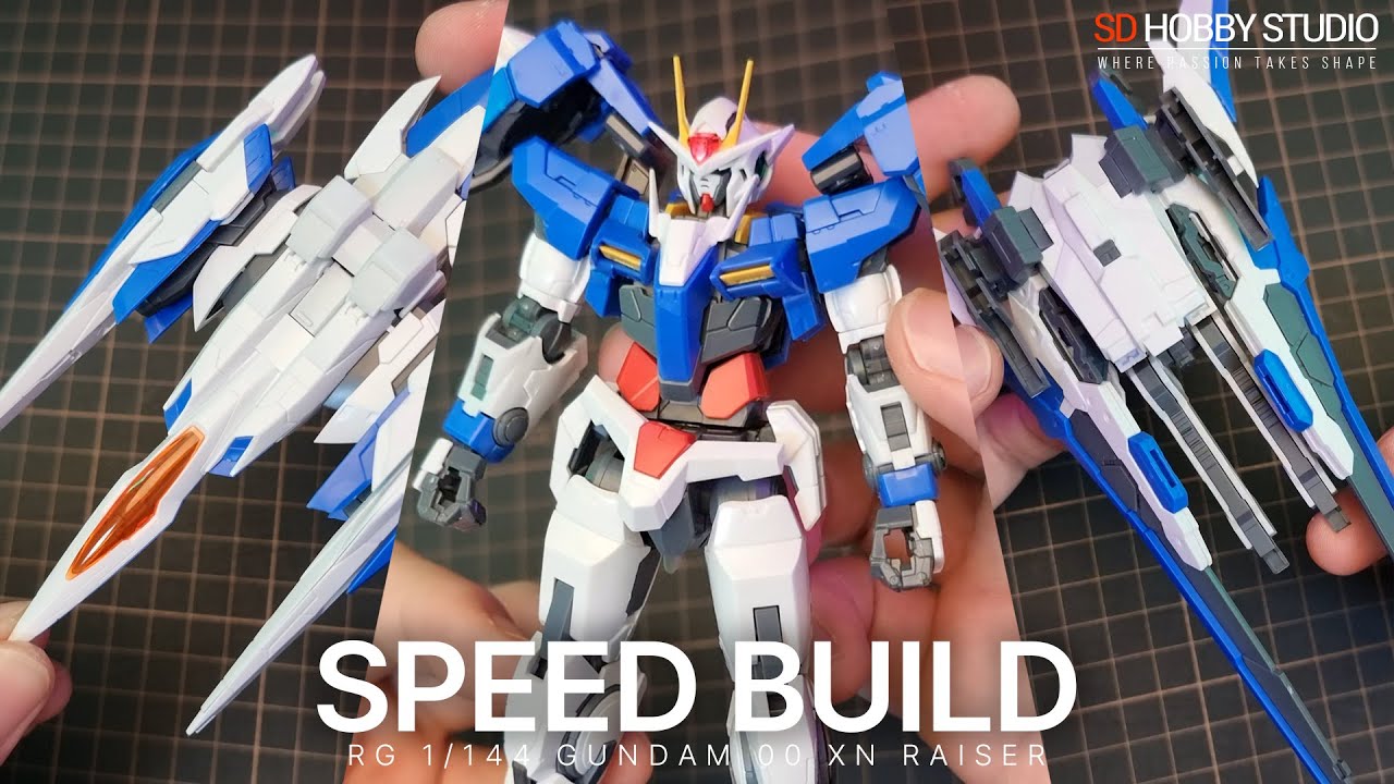 RG 1/144 GUNDAM 00 XN RAISER SPEED ASMR BUILD