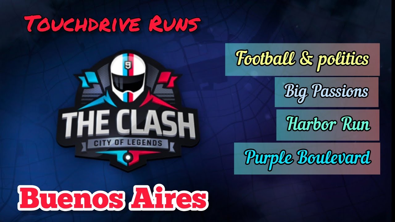 Asphalt 9 Club Clash | Football & politics, Big passions, Harbor Run, Purple Boulevard | TD runs