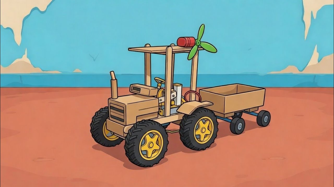 DIY ट्रैक्टर Project video DIY tractor experiment video DIY @H4M PVT