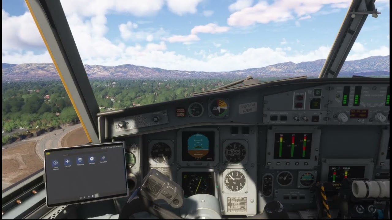 MSFS2024 Firefighting Bombardier CL-415 Extended Air Attack, Saving San Gabriel Mountains of SoCal