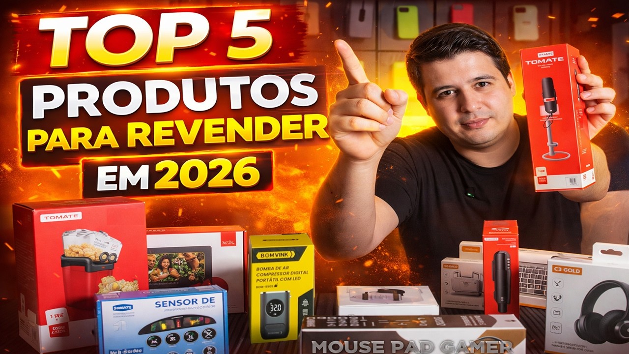 TOP 5 PRODUTOS para VENDER sem sair de CASA!
