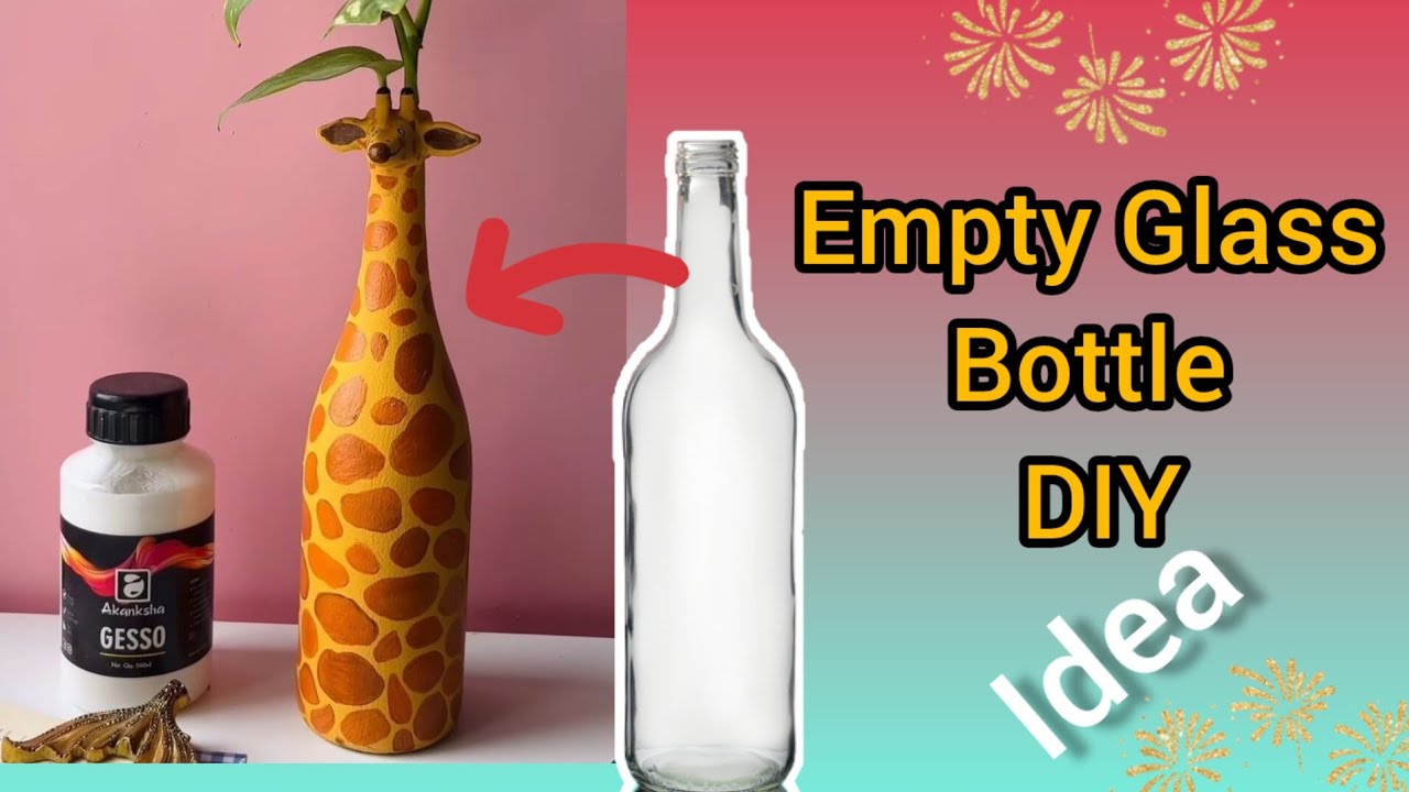 Empty Glass bottle diy ideas 💡