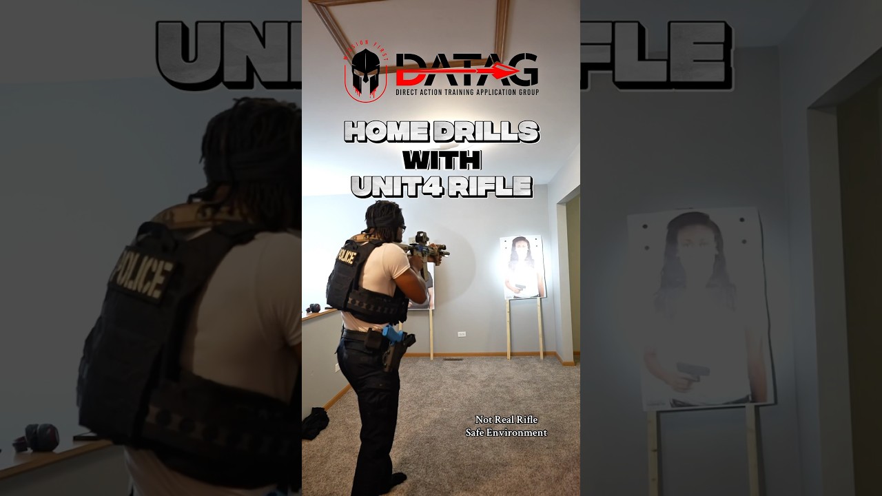 Home drills with UNIT4 rifle. #military #police #civilian