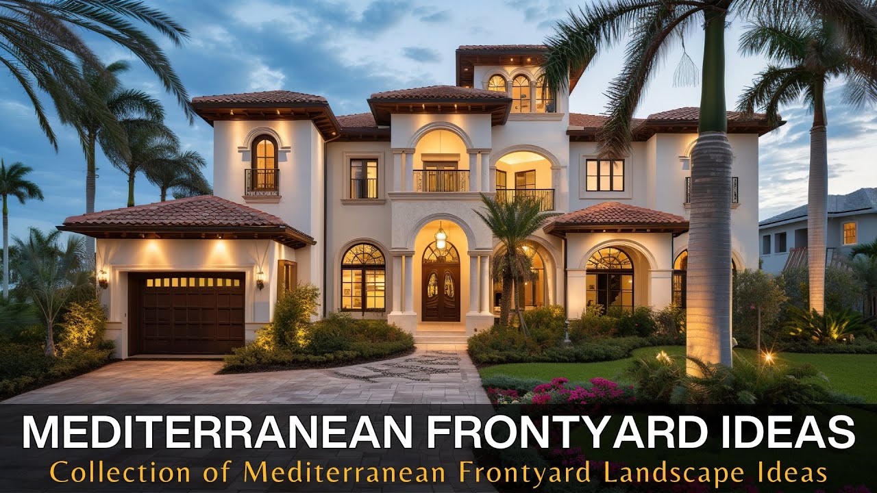 Inviting Mediterranean Vibes: Stunning Collection of Mediterranean Frontyard Landscape Ideas