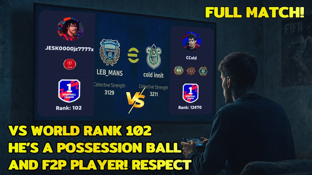 I Played Against World Rank 102 | Division 1 | eFootball 2025 Mobile