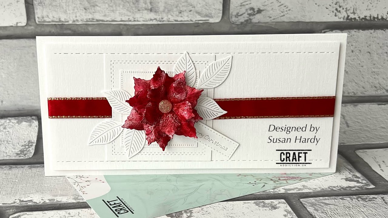 Легко.. Элегантная рождественская открытка # Craftaddictionuk # код купона …Susan5