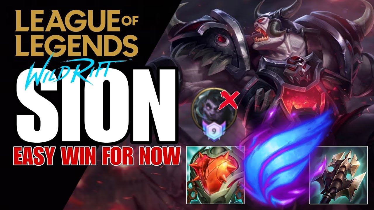 WILD RIFT: ( SEASON 12 ) SION EASILY WIN AGAINST MUNDO MAIN ( TOP 9 LEADERBOARDS )