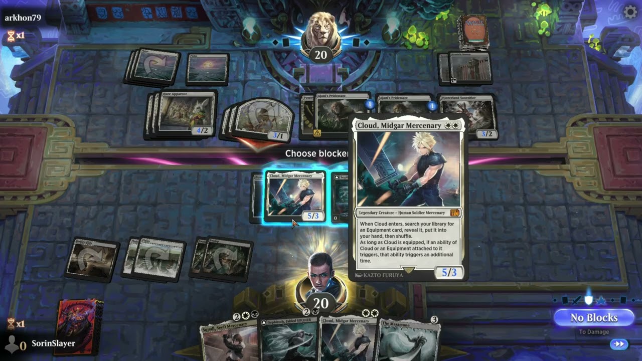 MTG Arena Cloud and Sephiroth vs Rabbits