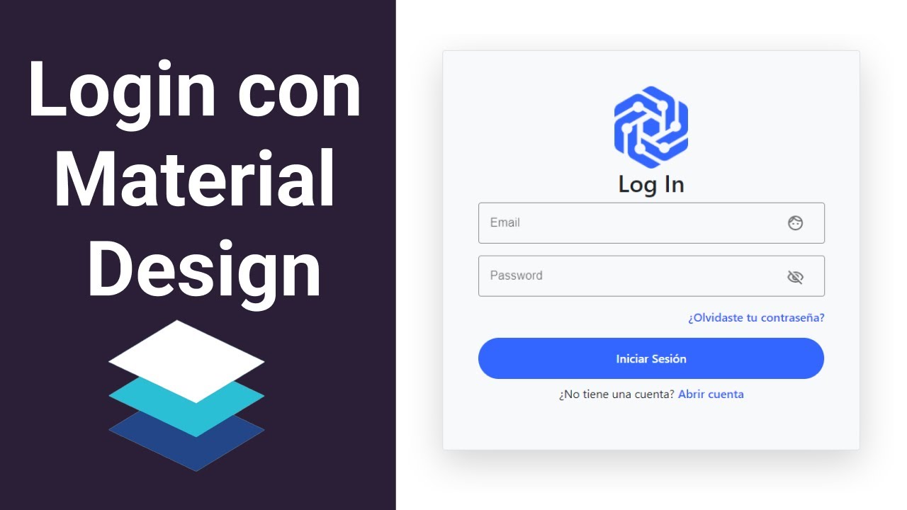 Como hacer un Login atractivo usando componentes de Material Design | Código fuente free