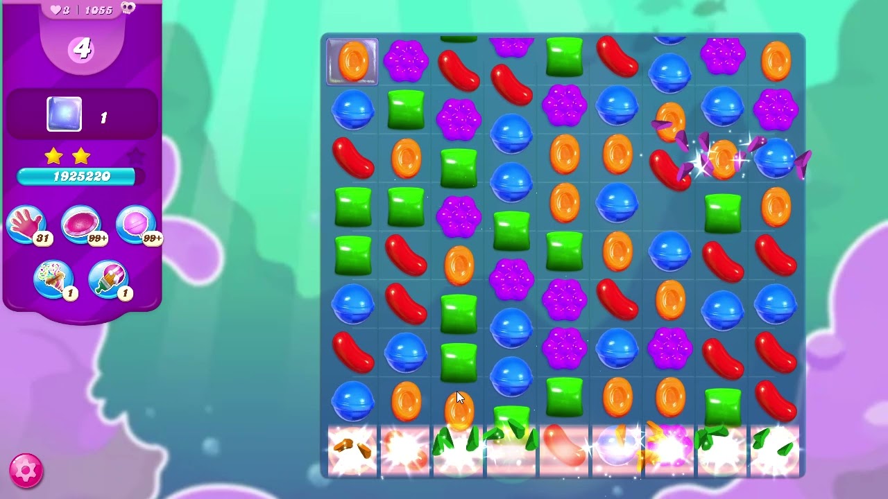 Candy Crush Saga Level 1055 NO BOOSTERS