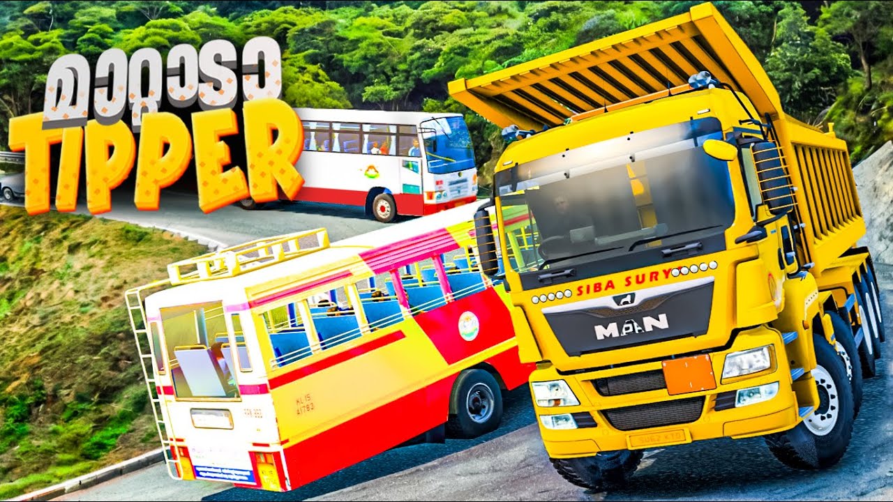KERALA TIPPER LORRY STUCK IN HAIRPIN ROADS🔥😮Ets2 Indian Mods