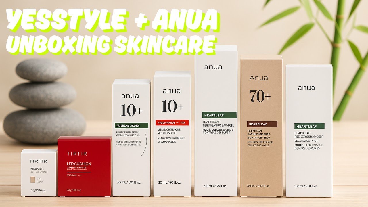K BEAUTY 🌟YESSTYLE 🌟ANUA 🌟 UNBOXING @Anua Global Official @YesStyle #collaboration