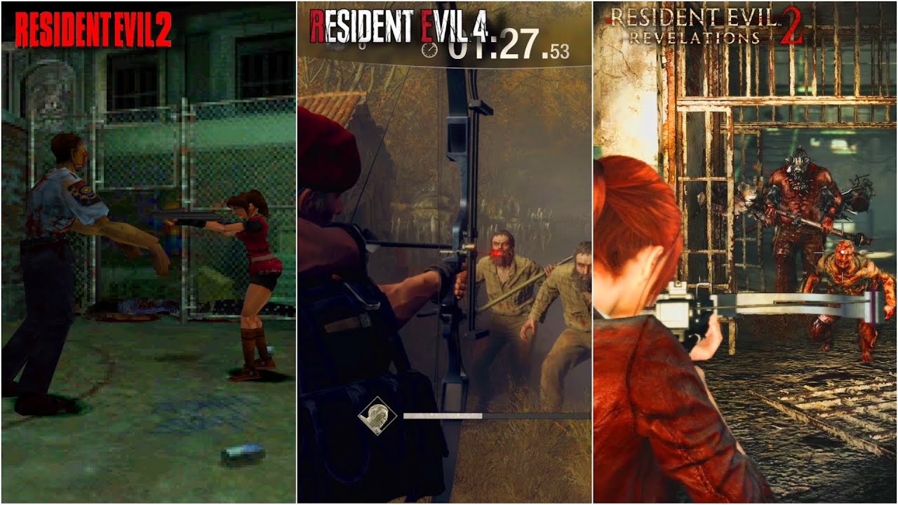 Bowgun & Crossbow & Longbow In Every Main Resident Evil Games