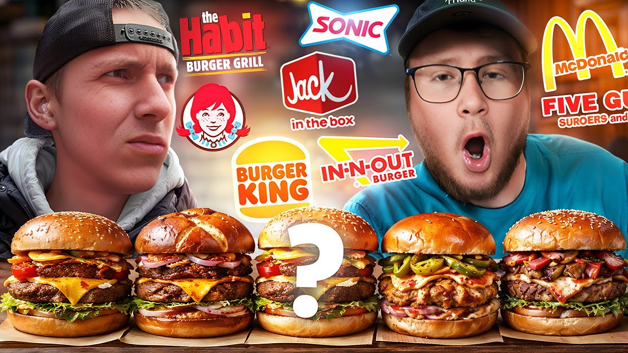 Can we guess the burger BLINDFOLDED?!