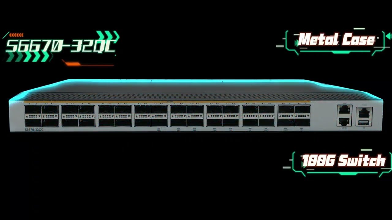 Focuscom S6670-32QC: 100G Data Center Swith #100gswitch #switch #ethernetswitch #fibersolutions