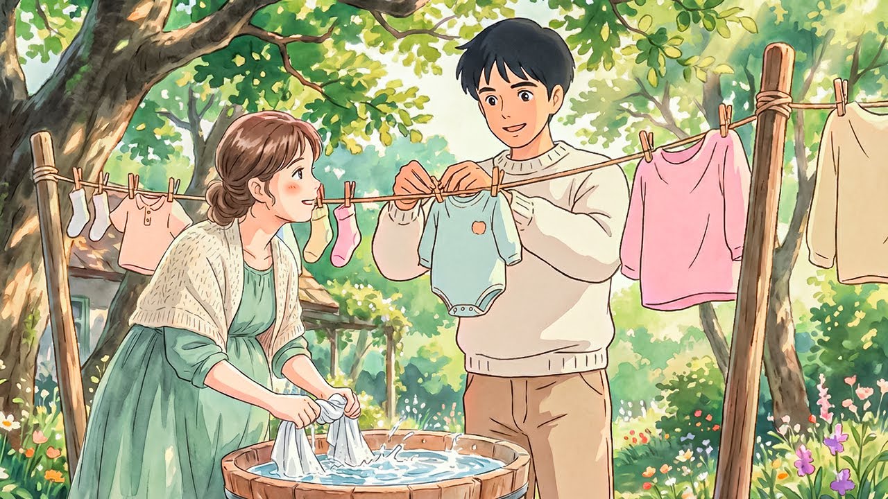Life on a Small Farm with a Baby on the Way, Simple Chores, and Slow Living | Ghibli Relax