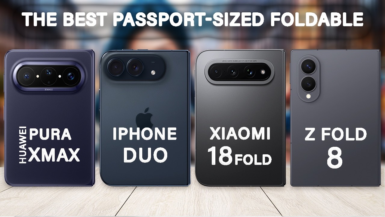 iPhone Duo Vs Samsung Z Fold 8 Vs Xiaomi 18 Fold Vs Huawei Pura X Max: Best Passport-Sized Foldable