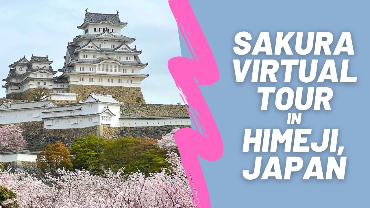 Cherry blossoms in Himeji, Japan 2021 - 姫路城の桜2021年 - Virtual Tour