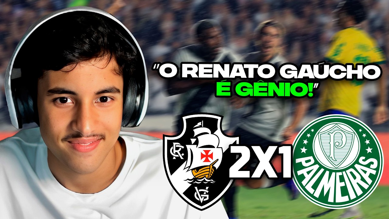 RENATO REAGE: VASCO 2 X 1 PALMEIRAS | MELHORES MOMENTOS | 5&ordf; RODADA BRASILEIR&Atilde;O 2026