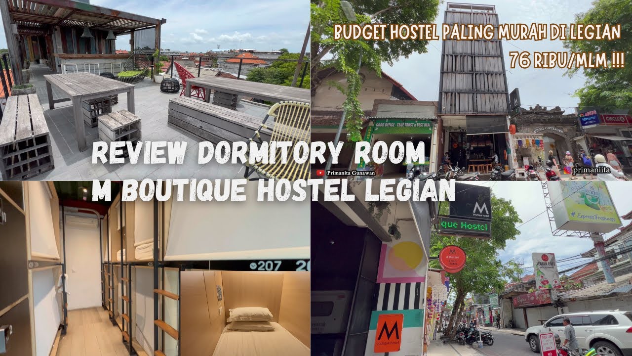 M BOUTIQUE HOSTEL LEGIAN BALI | BUDGET HOTEL SOLO TRAVELER PALING MURAH DI LEGIAN KUTA BALI