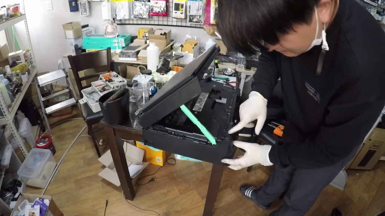 브라더 DCP T300 잉크흡수제 패드 교체 작업