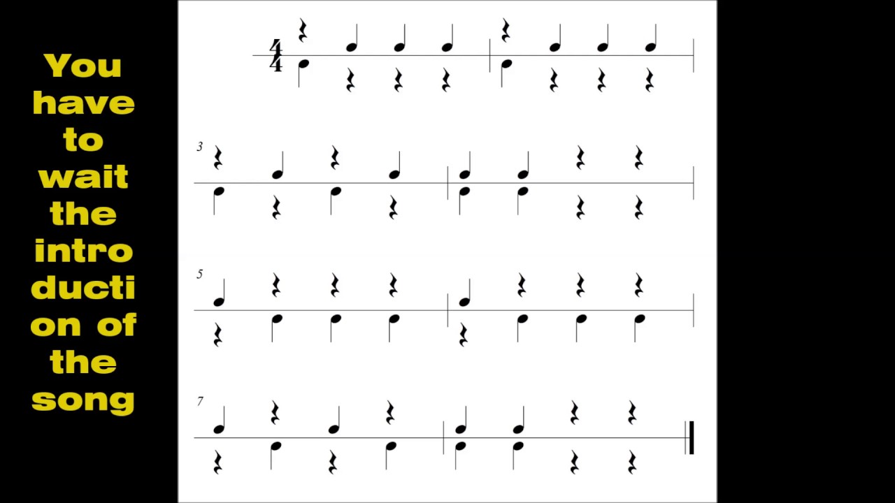 Polirritmia o birritmia - Auld lang syne - Ritmo combinado GB n&ordm;3