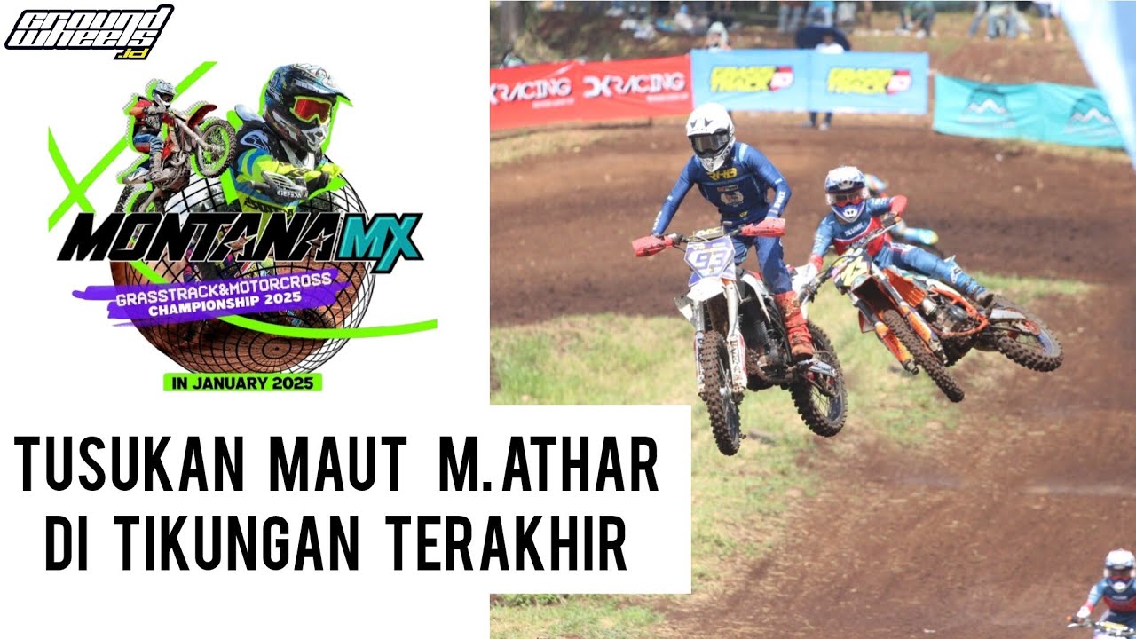 LIHAT STRATEGI MEMATIKAN ATHAR | Sport Trail 4T Non Pro MONTANA MX GRASSTRACK SILIWANGI BANDUNG