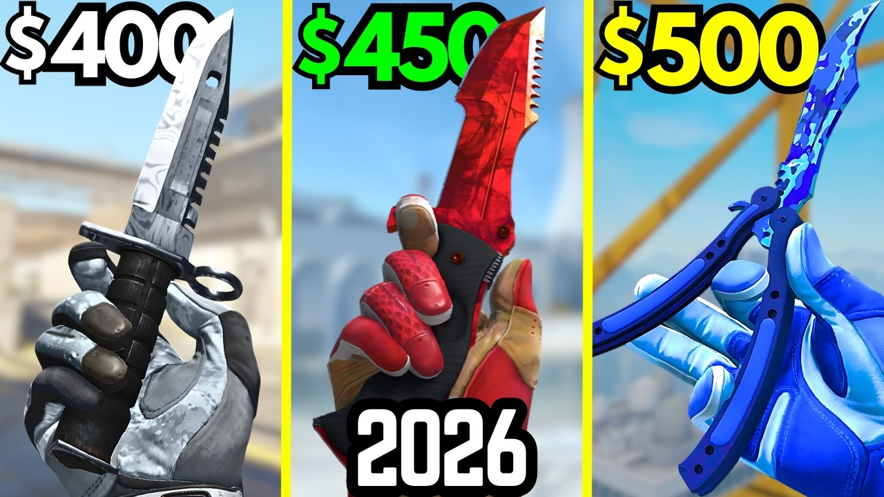 BEST BUDGET Knives Under $500 in 2026 (CS2 Cheap Knife Skins)