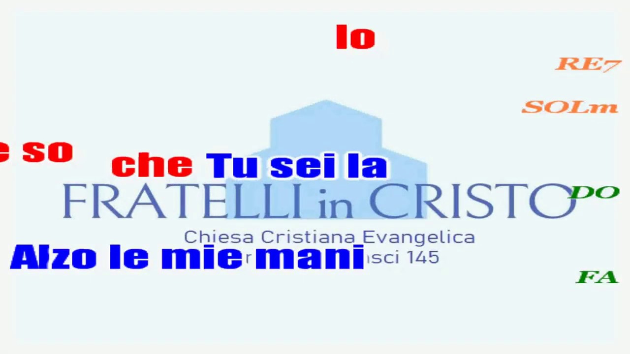 Dal cielo scende la benedizione  - base karaoke