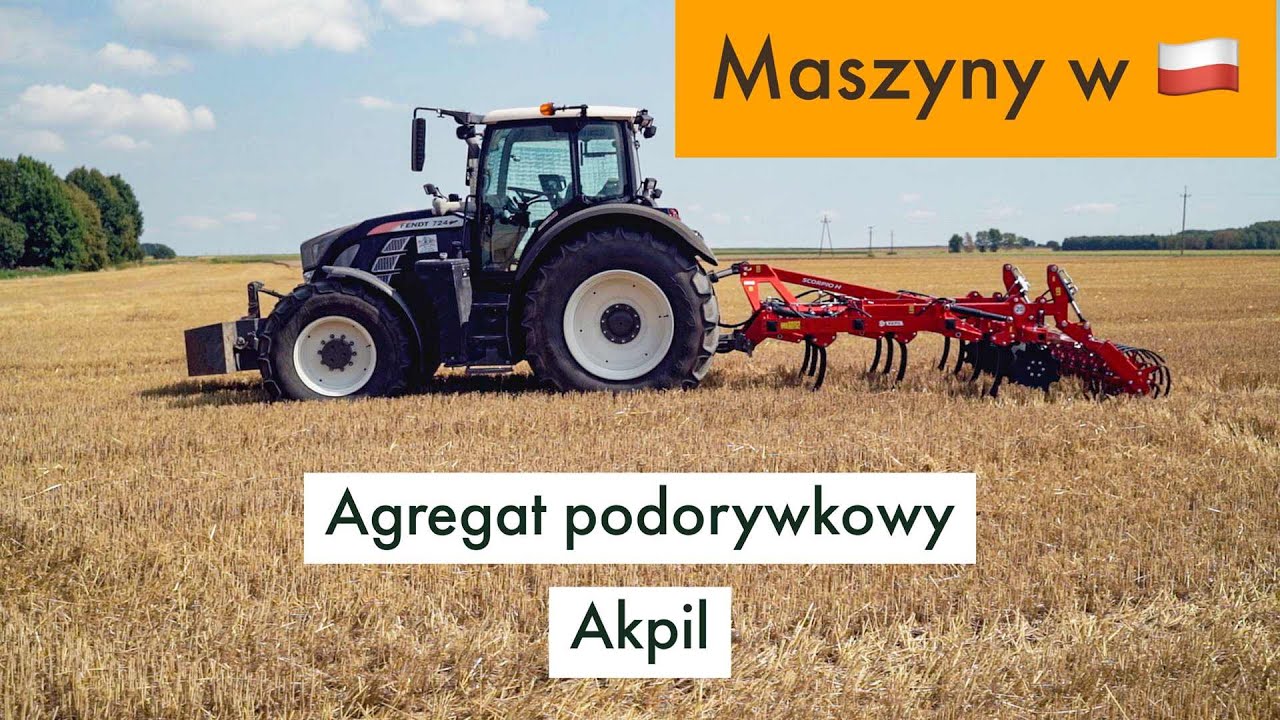 Agregat podorywkowy Akpil Scorpio  i Fendt 724 Black Beauty  | Opinia o agregacie | Gospodarz.pl