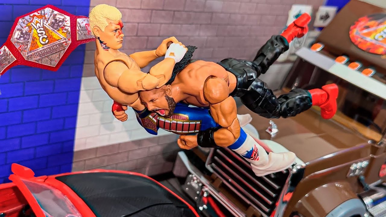 Матч фигурок Коди Роудса против Романа Рейнса — Hardcore Championship
