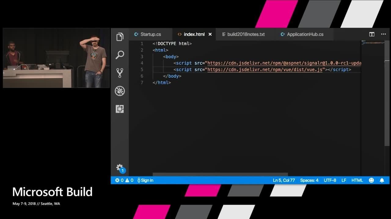 Meet the new stack for real-time web communication: ASP.NET Core SignalR : Build 2018