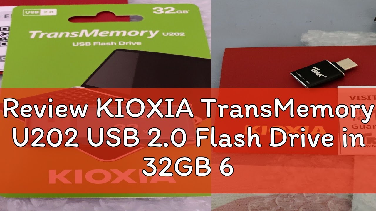 Review KIOXIA TransMemory U202 USB 2.0 Flash Drive in 32GB 64GB 128GB ThumbDrive