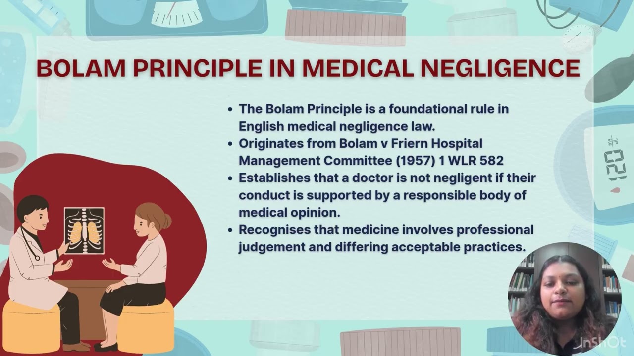 Tort Final Presentation: The Bolam Test Gives too Much Power To Doctors