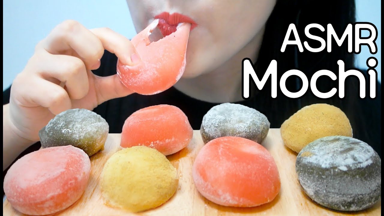 ASMR MOCHI ICE CREAM 찰떡아이스 리얼사운드 먹방 (STICKY EATING SOUNDS) NO TALKING MUKBANG