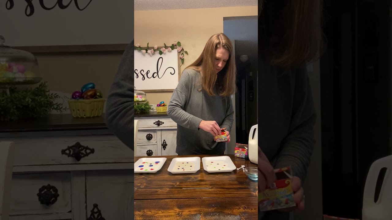Marble milk science experiment