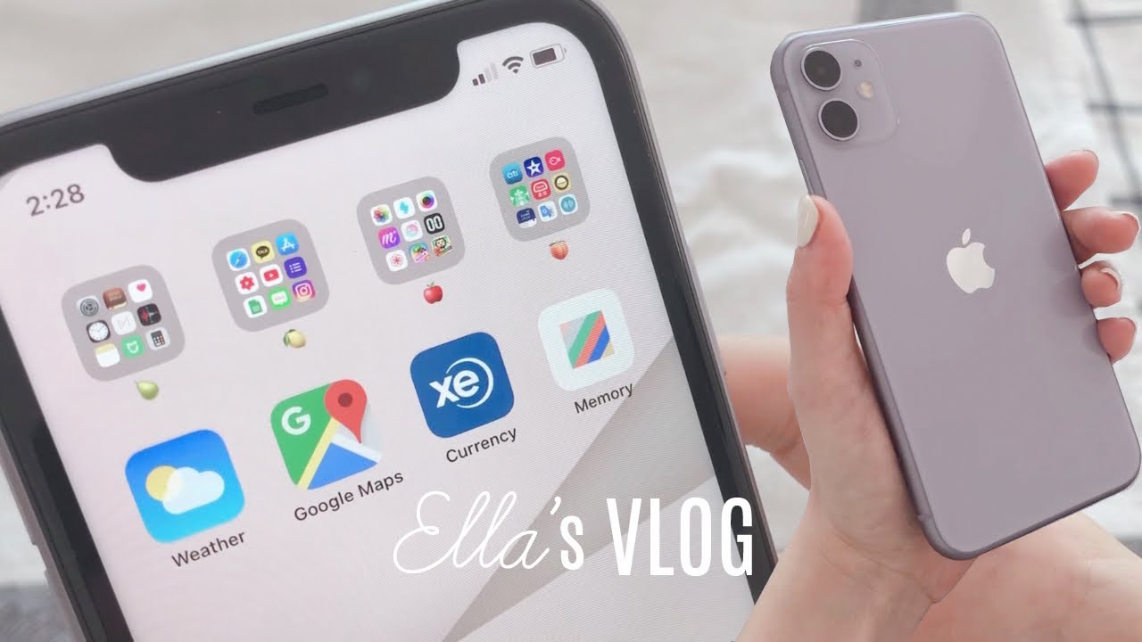 ENG | 아이폰11 한달 반 사용 후기💜 • What's on My iPhone 11