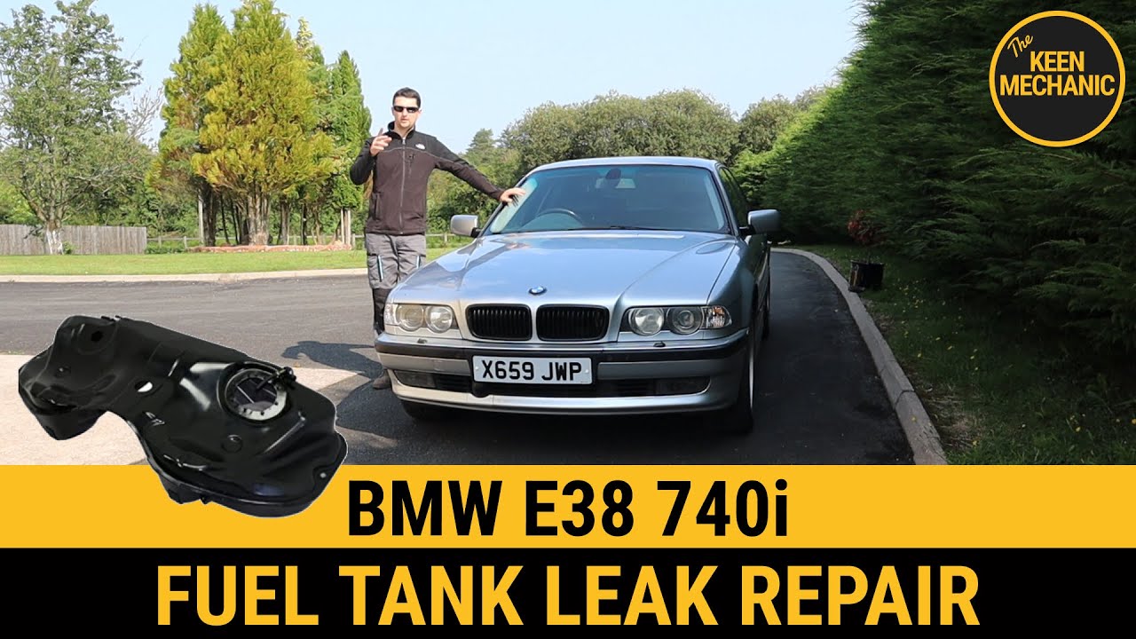 BMW E38 fuel tank leak repair, how to fix rusty and leaky fuel tank 740i 735i 740iL BMW M62, M62TU