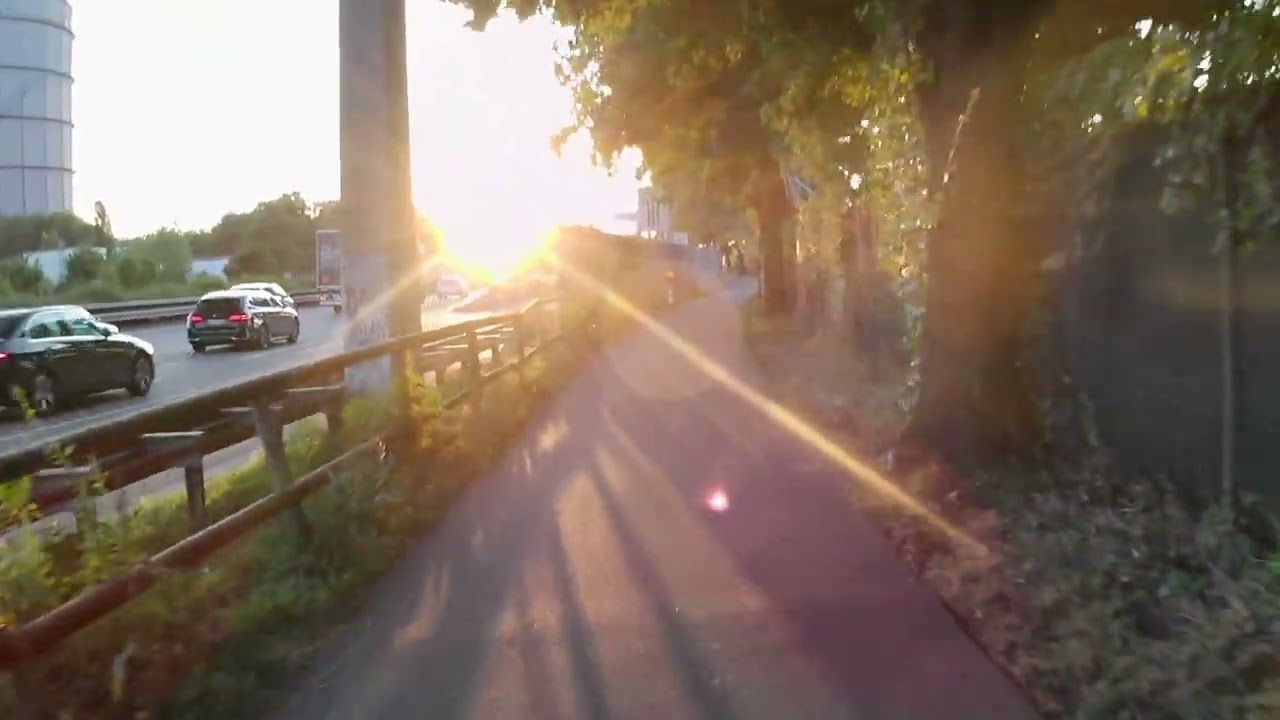 Stuttgart Neckar Sunset Drive