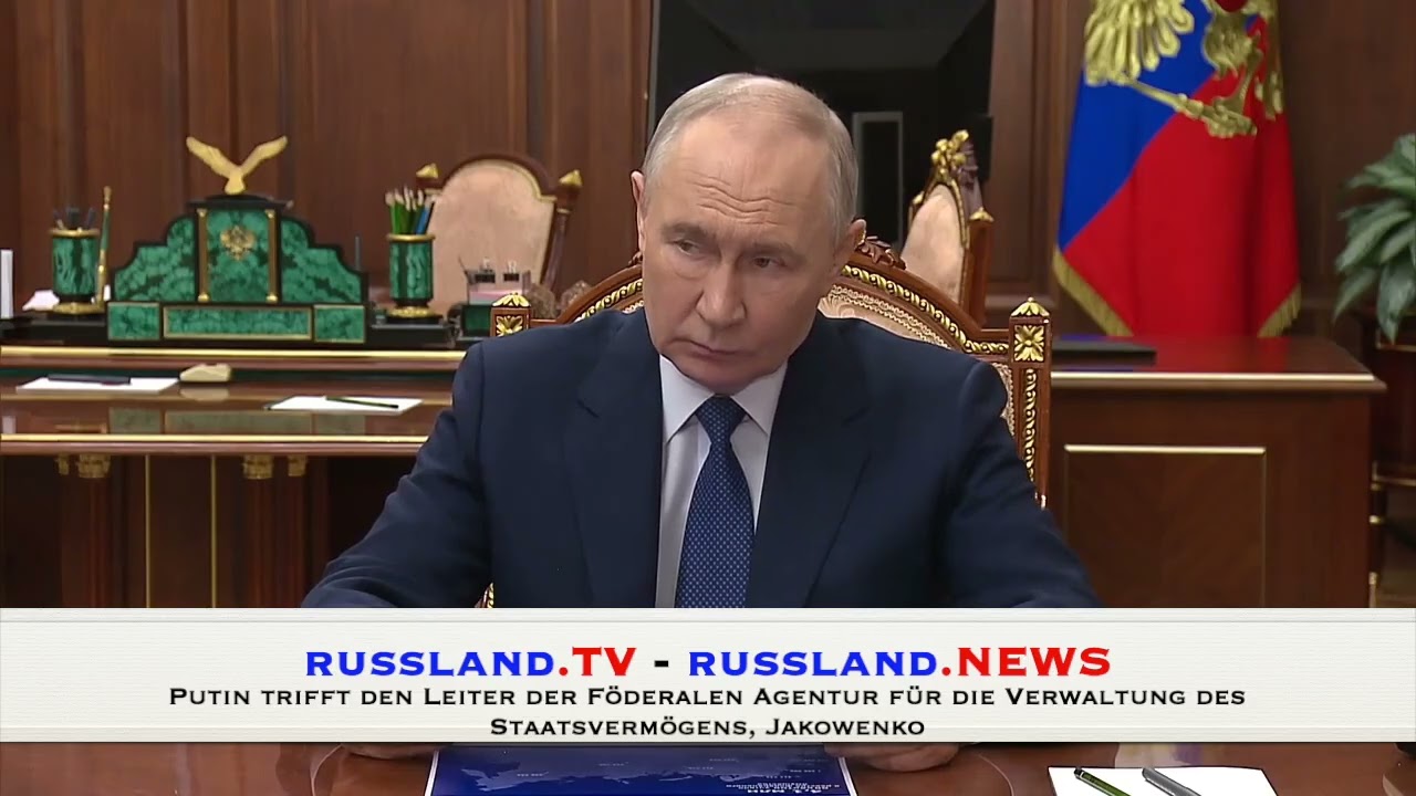 Putin trifft den Leiter der Föderalen Agentur für die Verwaltung des Staatsvermögens, Jakowenko