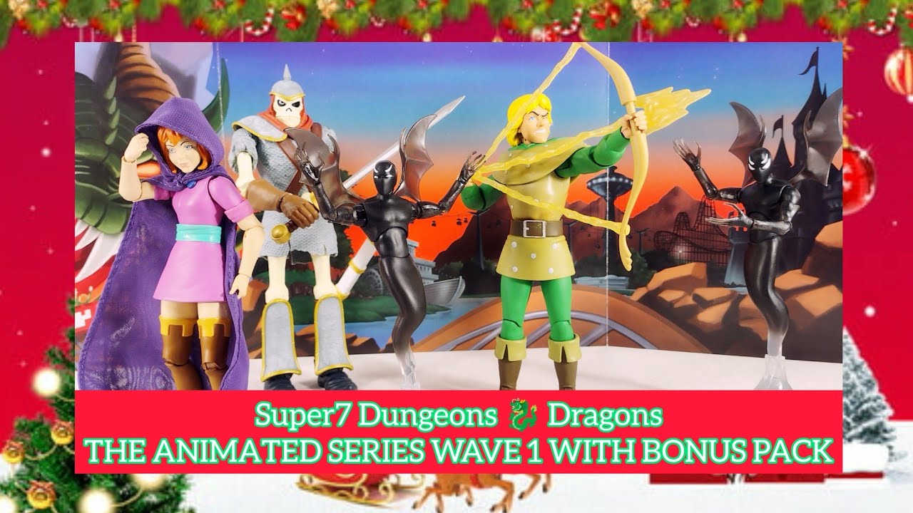 🎄 A BRICKINTYRE CHRISTMAS 🎄 SUPER7 DUNGEONS 🐉 DRAGONS The Animated Series Wave 1 with Bonus Pack
