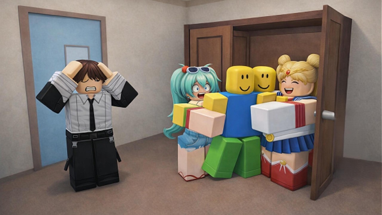 Hiding Strangers In My Closet (Roblox) (Funny Moments) (Hide the body)