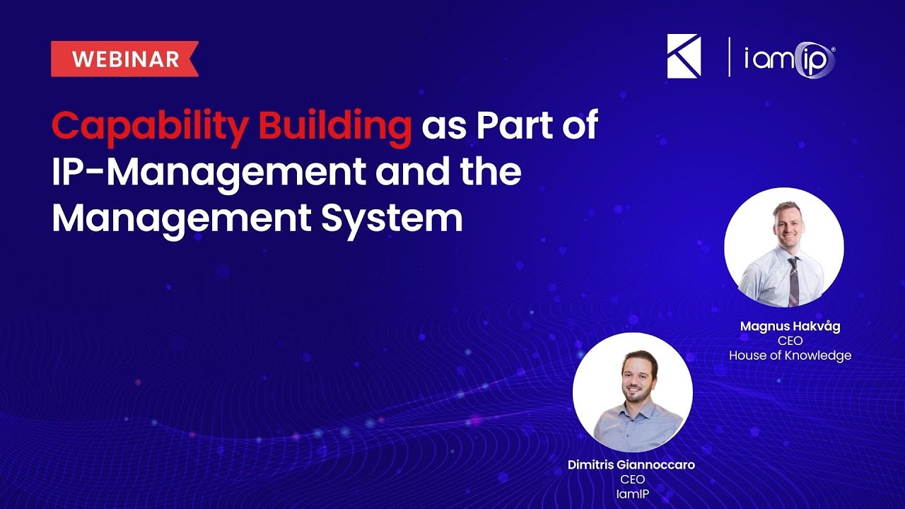Capability Building as Part of IP Management