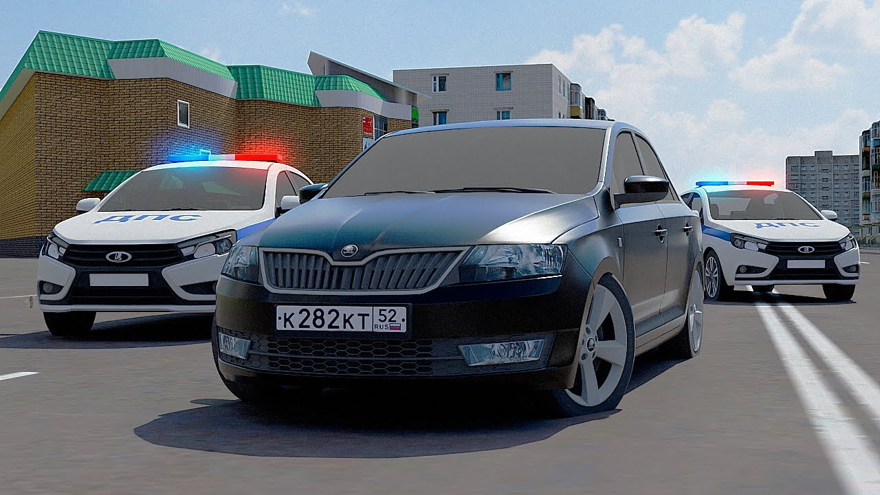 SKODA OCTAVIA ФСБ ПЫТАЕТСЯ УЕХАТЬ ОТ ГИБДД на AMAZING RP в GTA CRMP