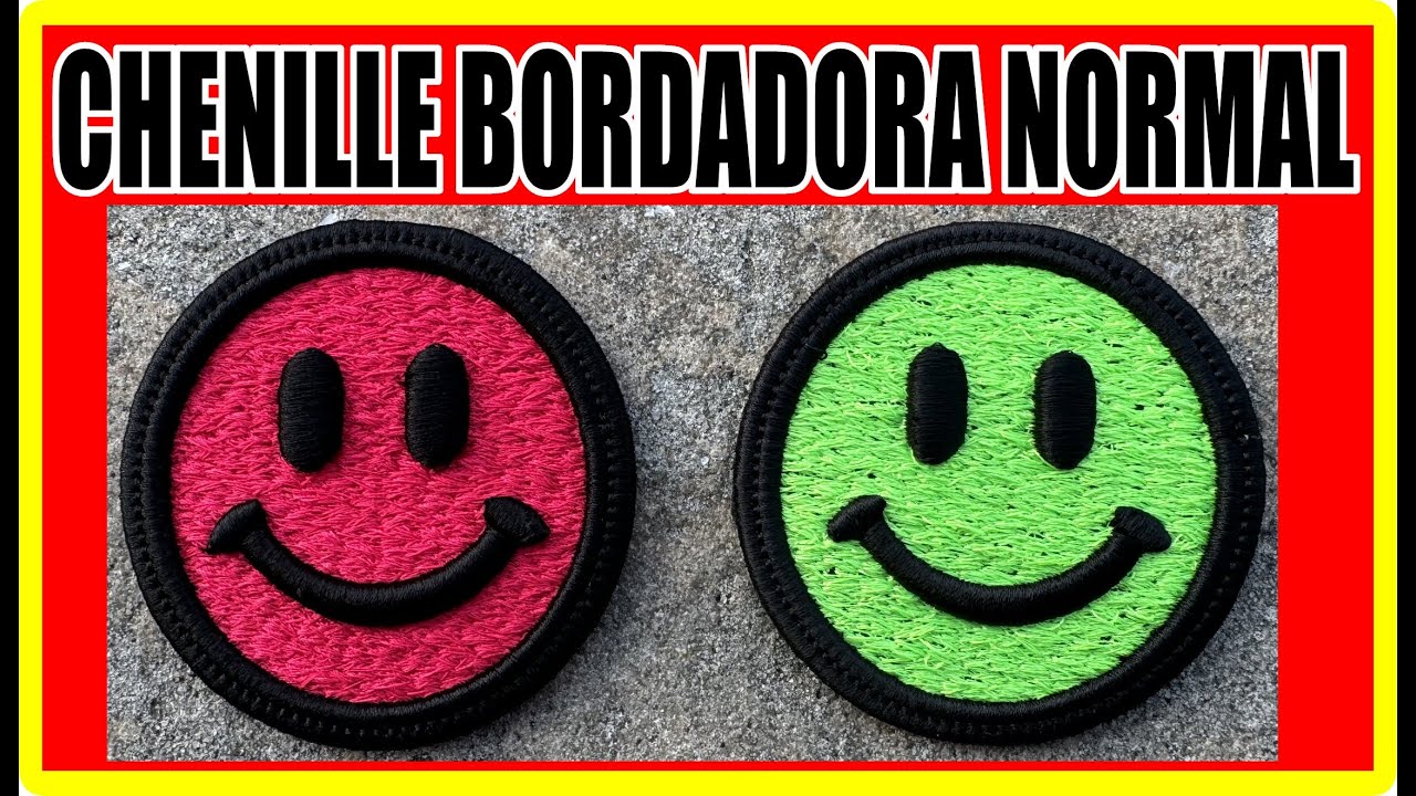 PARCHES DE CHENILLE CON TU BORDADORA REGULAR ❌ COMO HACER PARCHES DE CHENILLE ❌ CHENILLE PATCHES