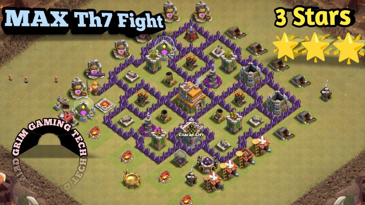 Th7 Max 3 Stars War Attack Strategy Clash of Clans - Townhall 7 War Dragon Attack Strategy 3 Star