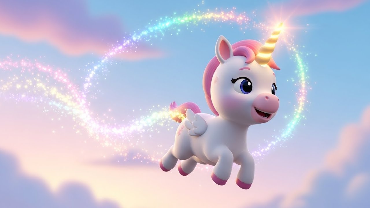 Волшебная поездка маленького единорога 🦄✨🌈 | мультфильм для детей и весёлые приключения