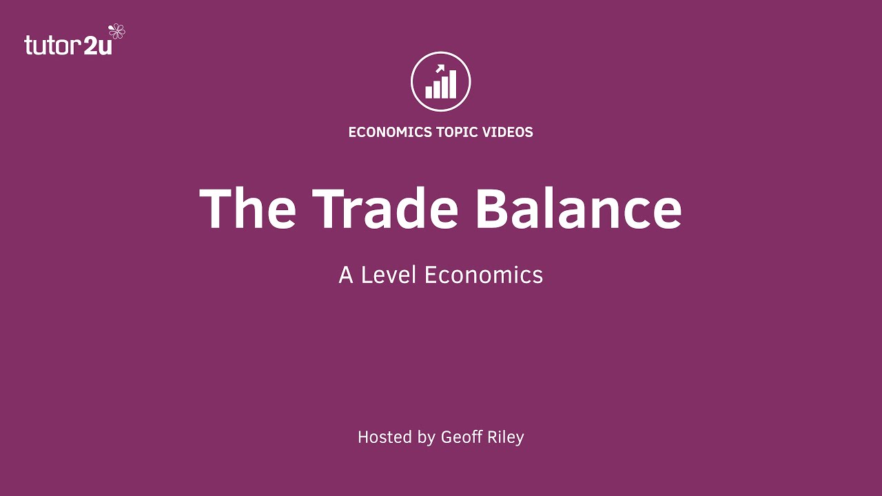 Balance of Payments - The Trade Balance I A Level and IB Economics