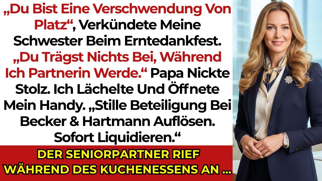 Schwester nannte mich „Zeitverschwendung“ – dann verlor ihre Kanzlei den stillen 3,1-Mio.-€-Partner.